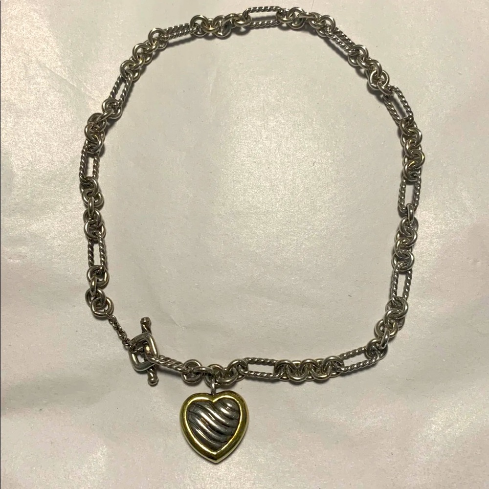 David Yurman Toggle Heart Necklace